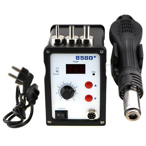 Hot Air Gun 110V / 220V 700W 858D+ Soldering Station LED Dig