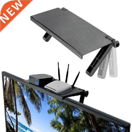 1pcs Adjustable TV Screen Top Storage Shelf Bracket