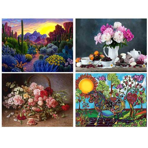 5d  Diamond Painting Flower Diamond Embroidery Full Circl