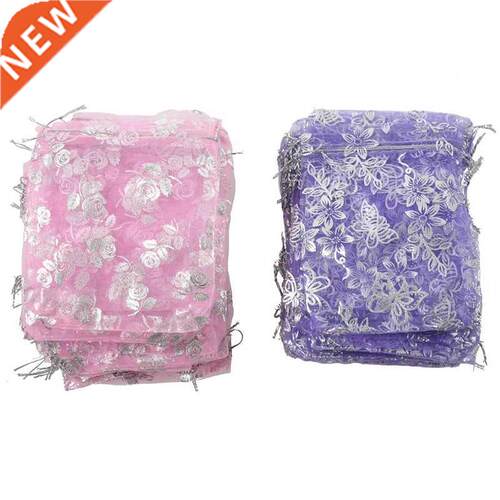 100pcs Mixed Organza Pouch Gift Wedding Bead Candy Gift Bags