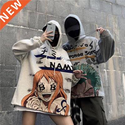 Fashion Men Women Fleece Harajuku Hoodies Comic Printing Swe