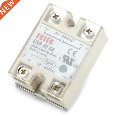 SSR-40AA 40A AC Control Actually 80-250VAC TO 24-380VAC SSR
