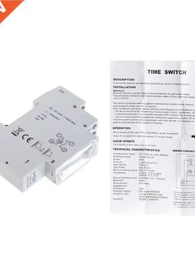Mechanical 24 Hours Programmable Din Rail Timer Switch Relay
