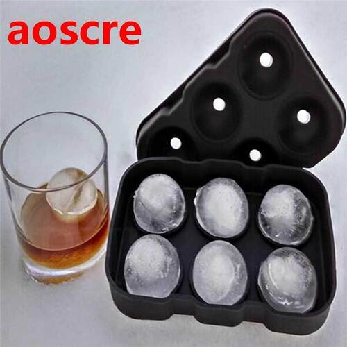 Hot Sell Sphere Ice Mold Makes 6 Ice Balls Slow Melting Drin