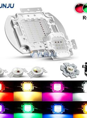 RGB High Power LED bulbs Red Green Blue 3W 10W 50W 100 Watts