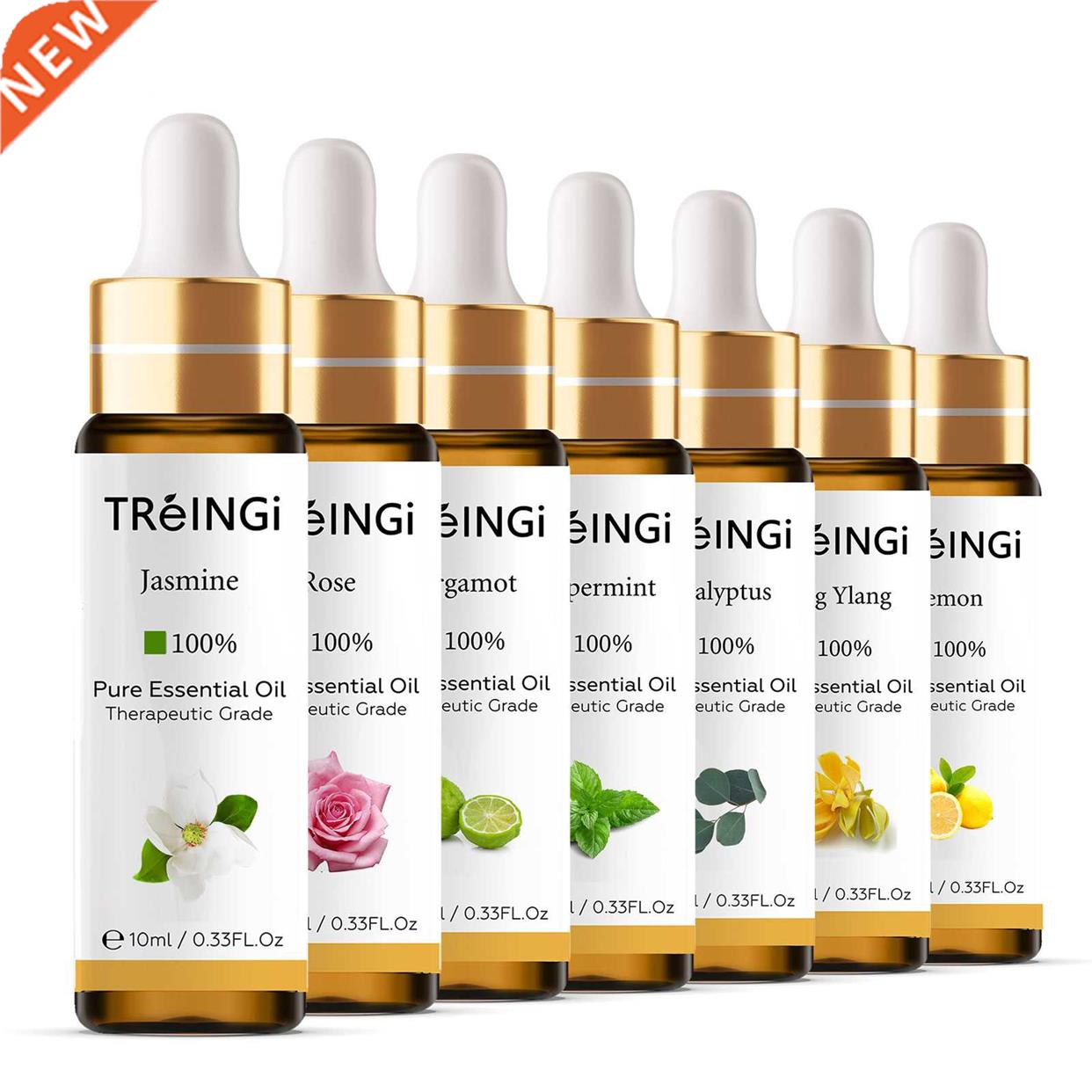 10ml Pure Natural Sandalwood Essential Oils Jasmine Lavender