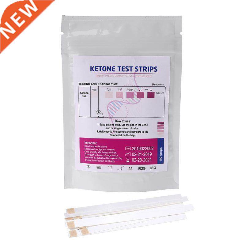 pcs URS-1K Test Strips Ketone Reagent Testing Urine Anti-