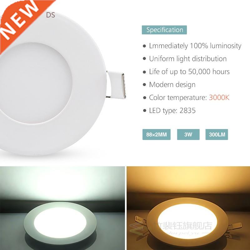 LED Panel Light Ultra Thin Ceiling Recessed Downlight W Rou