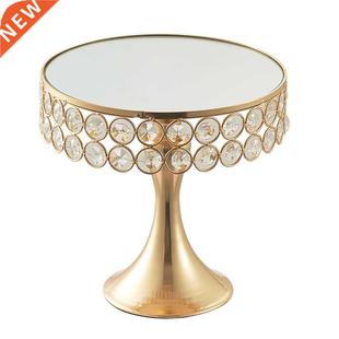 Mirrored Cake Stand Round Dessert Cookies Serving Dish