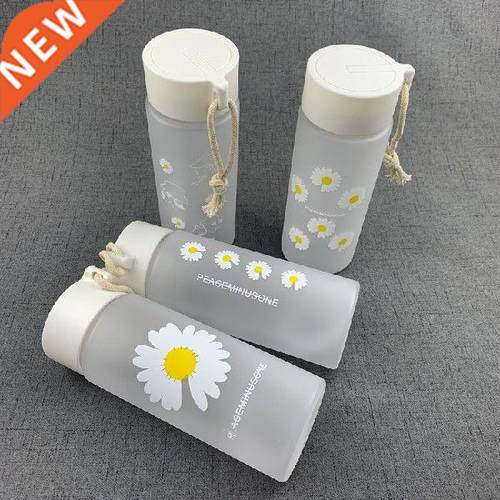 550ml Small Daisy Transparent Plastic Water Bottles BPA