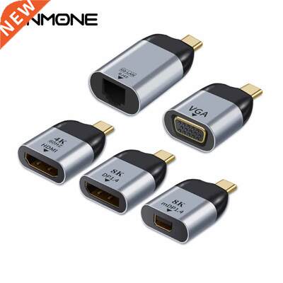 4K USB Type C To HDMI Adapter Male To Female VGA DP 8K Cabl