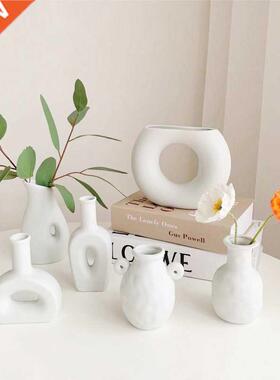Nordic Ceramic Vase Modern Flower Vases Abstract Art Ornamen