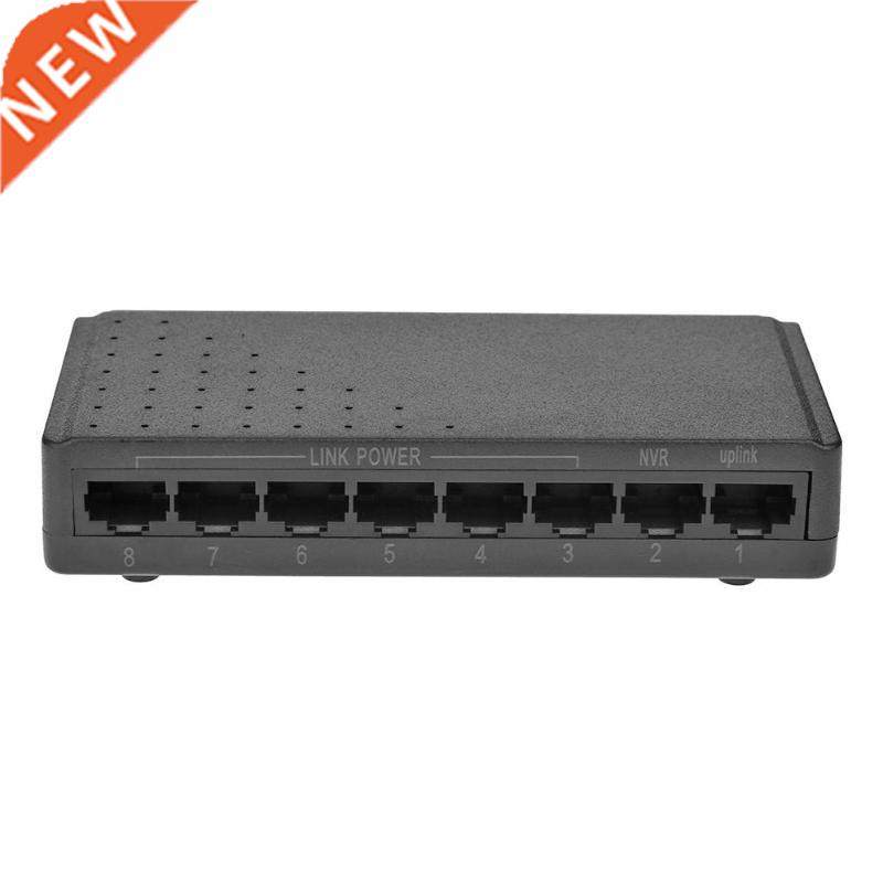 8 Ports 6+2 PoE Switch Injector Power Over RJ45 Ethernet wit