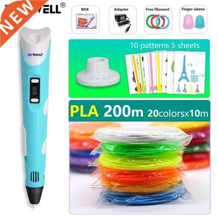 myriwell 3d pen display pen with free pla 1.75mm filament a