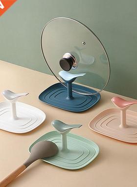 Kitchen Spatula Ladle Shelf ird Shape Spoon Rest Pot Lid Ho