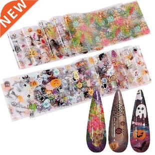 hot sale 10 Sheets Halloween Star Sky Nail Art Foil