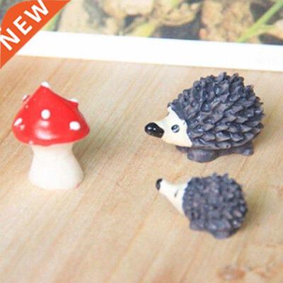 Meaty Plant Hedgehog Resin Craft Fairy Figurines Miniature