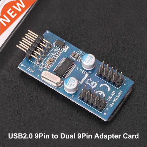 9pin USB Header Adapter Male 1 to 2 Female Extension Cable C