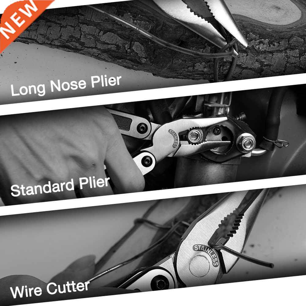 15 n 1 Mult Pler Stanless Steel Multtool Wre Strpper