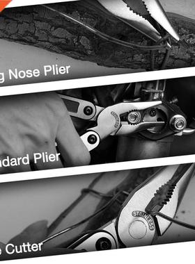 15 n 1 Mult Pler Stanless Steel Multtool Wre Strpper