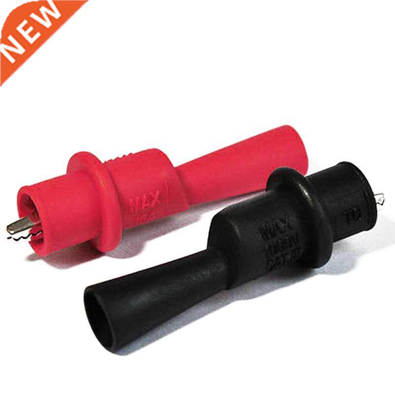 2pcs Insulated MultiMeter Test Lead Meter Alligator Clip Cro