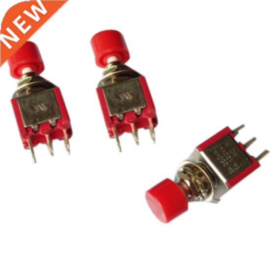5pcs 6MM button switch DS-622 red cap with 6 feet jog rebutt