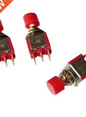 5pcs 6MM button switch DS-622 red cap with 6 feet jog rebutt
