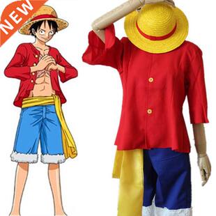 Japanese Anime One Piece Monkey D. Luffy Costume Comic con R