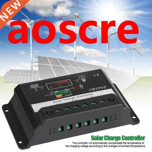 30A 12/24V Solar Charge Controller Solar Panel Battery Char