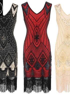 Women 1920s Flapper Dress Gatsby Vintage Roaring 20s Costume