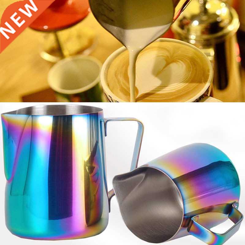 Frothing Stainless Steel Handle Ear Cup Jug 350ml Pitcher Pu