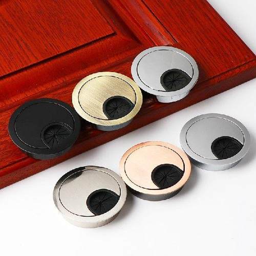 Zinc Alloy Desktop Wire Hole Cover Base Computer Grommet
