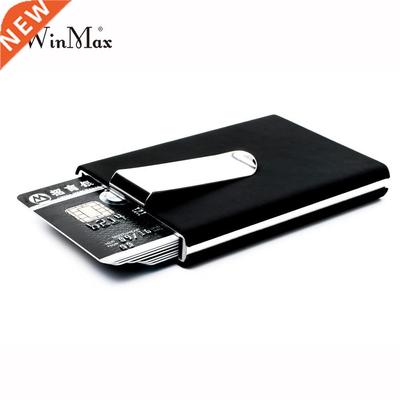 Pocket Box Aluminum Business Men ID Card Holder Gift Wallets