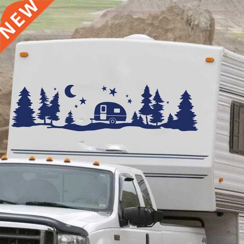 Large vinyl wall stickers, suitable for RV, RV, star forest,