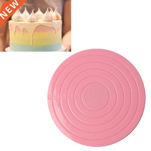 14cm Round Food-grade Plastic Rotating Cake Turntable Stand