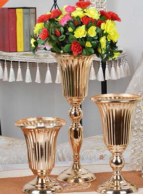 Versatile Metal Wedding Centerpieces Vase Metal Trumpet Vase