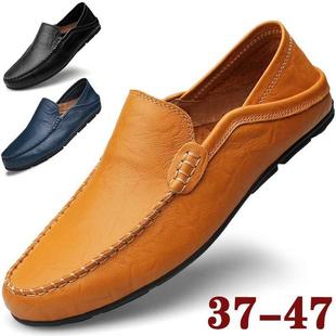 white Shoes Men for big plus size Flats man Loafers jogging