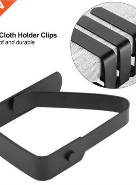 8 Pack Stainless Steel Tablecloth Clips Black Picnic Tablecl
