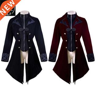 Steampunk Tuxedo Gothic Women's Coat Medieval cosplay