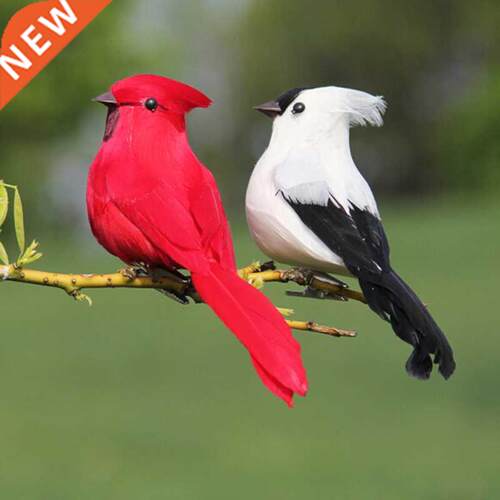 1pc Creative Foam Feather Artificial Parrots Imitation Bird