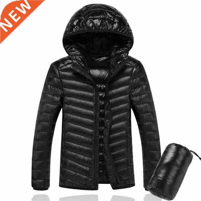 2020 Men Hooded ultraLight White Duck Down Jacket Warm Jacke