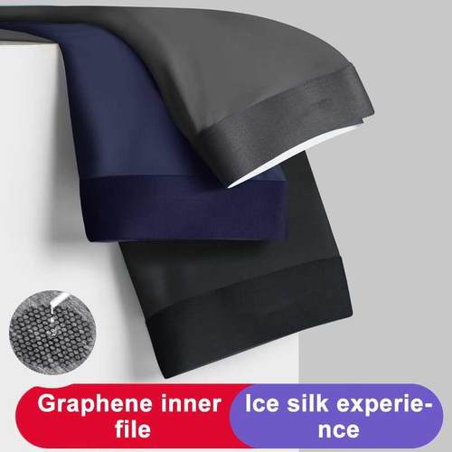 Men's Underwear Cotton Boxers Man Breathable Silk Panties So