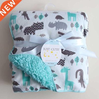 Baby Blankets New Thicken Double Layer Coral Fleece Infant S