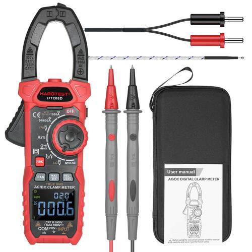 HABOTEST AC/DC Digital Clamp Meter True-RMS Multimeter Anto-