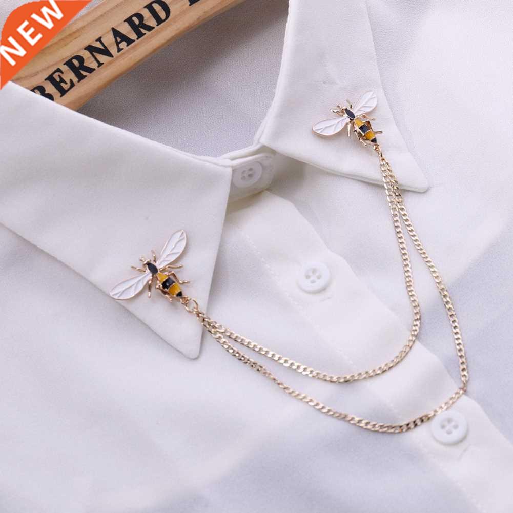 Cute Bee Vintage Brooches Pins Animal Alloy Metal Chain Broo