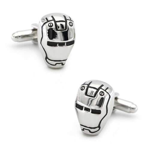 Superheroes Design Iron Man Cufflinks For Men Quality Copper