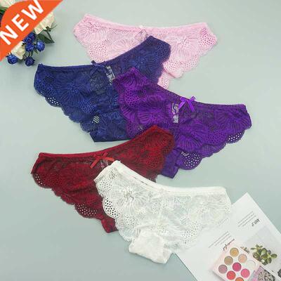 Lace Women Sexy Panties Underwear Transparent Thongs Low Wai