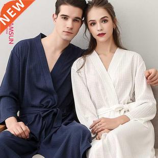 summer women bathrobe couple night-robe men pajamas 情侣浴袍