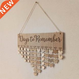 Lovely Hanging Ornament Board with Days to Remember Letters