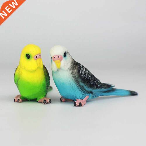 1Pc Simulation Parrot Parakeet Miniature Landscape Animal Mo